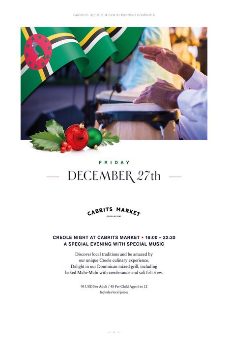 Caribbean News Global 6 Cabrits Resort & Spa Kempinski Dominica: Festive season brochure  
