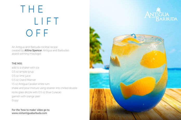 Caribbean News Global AB-The-Lift-Off Antigua – Barbuda inspires travellers with signature cocktail, ‘The Lift Off’  