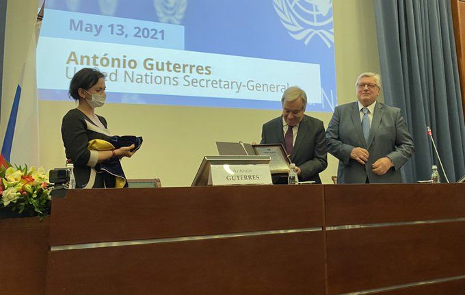 Caribbean News Global un_degree UN Secretary-General and president Putin discuss importance of multilateralism  