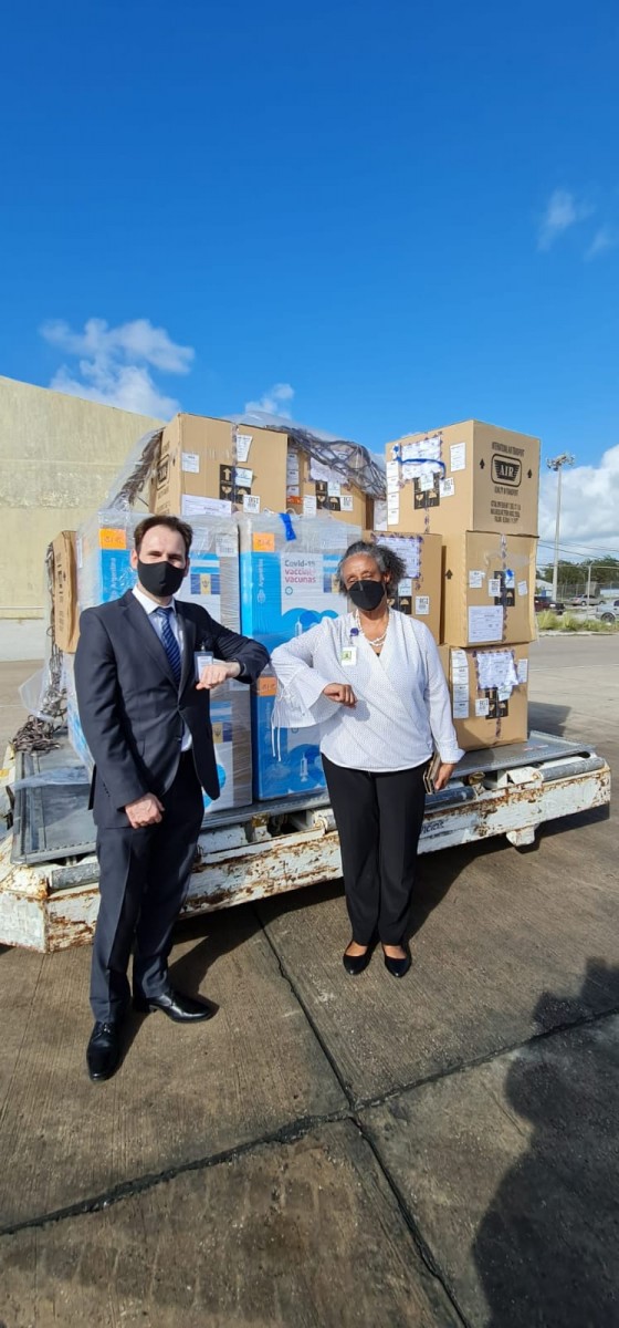 Caribbean News Global bds_agr2 Argentina donates COVID-19 vaccines to Barbados  