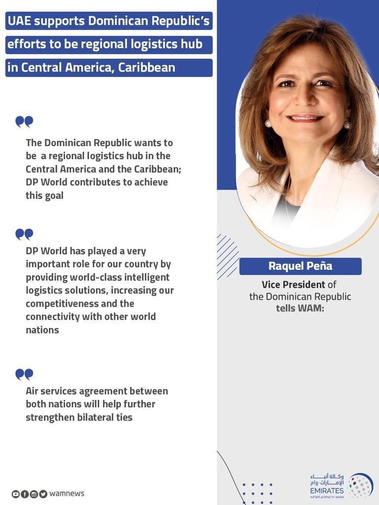 Caribbean News Global raqueal_pena1 UAE supports Dominican Republic regional logistics hub in Central America, Caribbean  
