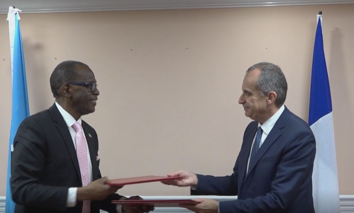 Caribbean News Global slu_france1_-dssi St Lucia – France signs Debt Service Suspension Initiative  